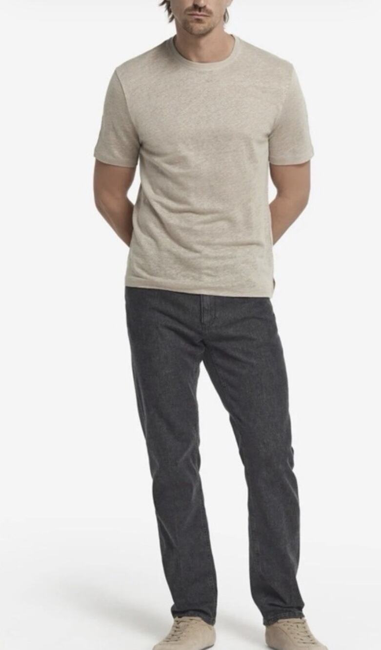 Falconeri Linen T Shirt Made in Italy Short Sleeve Regular Fit Size M